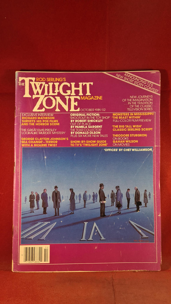 Rod Serling's - The Twilight Zone Magazine October 1981