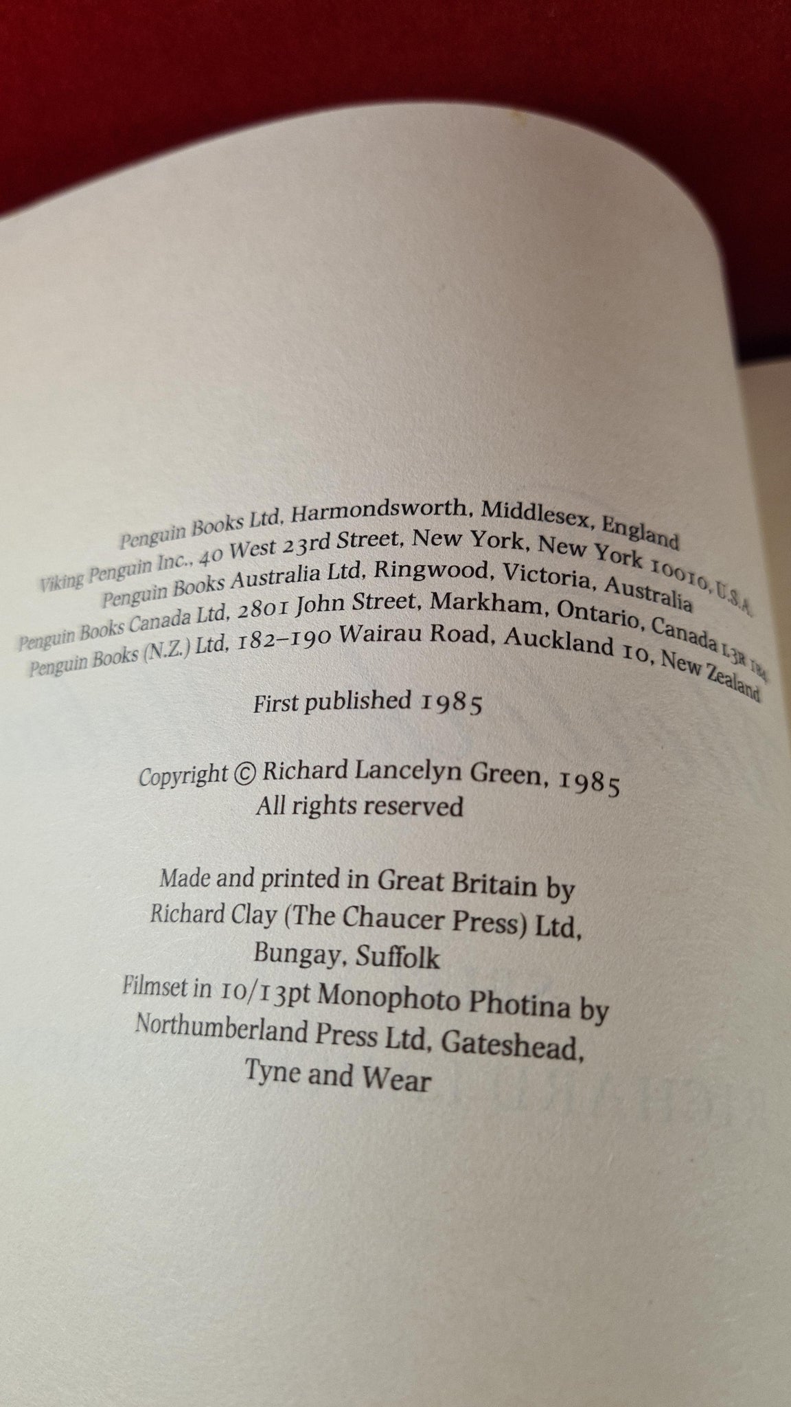 Richard Lancelyn Green -Letters to Sherlock Holmes, Penguin, 1985, 1st ...