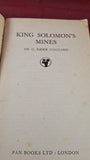 H Rider Haggard - King Solomon's Mines, Pan Books, 1951, Paperbacks