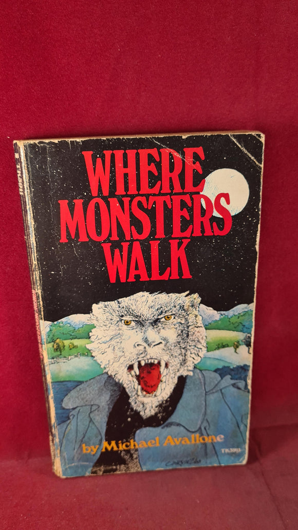 Michael Avallone - Where Monsters Walk, Scholastic, 1978, Paperbacks