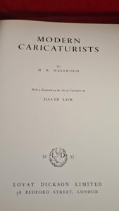 H R Westwood - Modern Caricaturists, Lovat Dickson, 1932