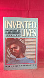 Mary H Washington -Invented Lives Narratives of Black Women, Signed, 1989, Paperbacks