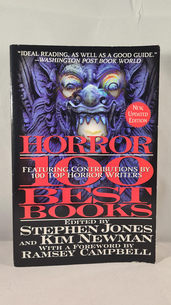 Stephen Jones & Kim Newman - Horror The 100 Best Books, Carroll, 1998, Paperbacks