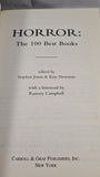 Stephen Jones & Kim Newman - Horror The 100 Best Books, Carroll, 1998, Paperbacks