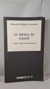 Howard Phillips Lovecraft -In Defense of Dagon, Sugarco, 1994, Italian Paperbacks, Signed