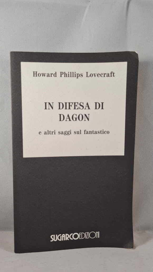 Howard Phillips Lovecraft -In Defense of Dagon, Sugarco, 1994, Italian Paperbacks, Signed