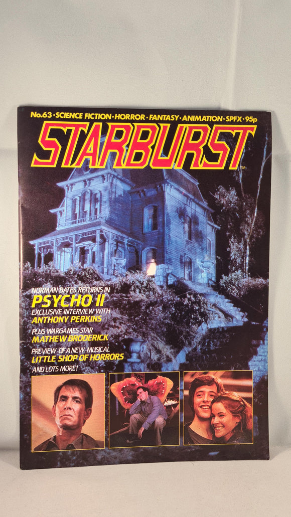 Starburst Number 63 Volume 5 Number 2 October 1983, Marvel Comics