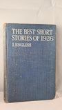 Edward J O'Brien - The Best Short Stories of 1926, Jonathan Cape, 1927