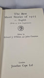 Edward J O'Brien - The Best Short Stories of 1925, Jonathan Cape, 1926