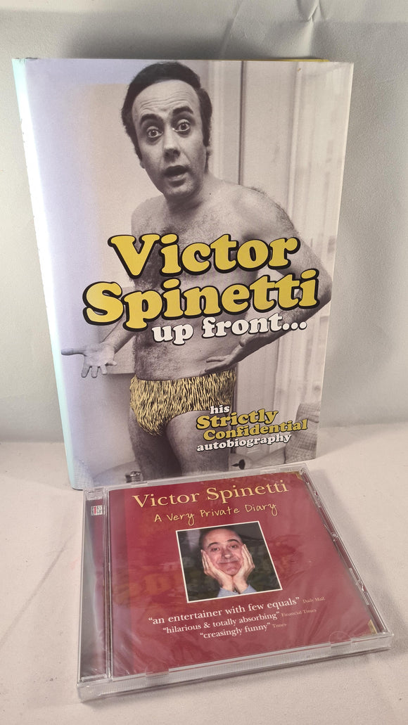 Victor Spinetti up front...his Strictly Confidential autobiography, 2006, First, Signed, CD