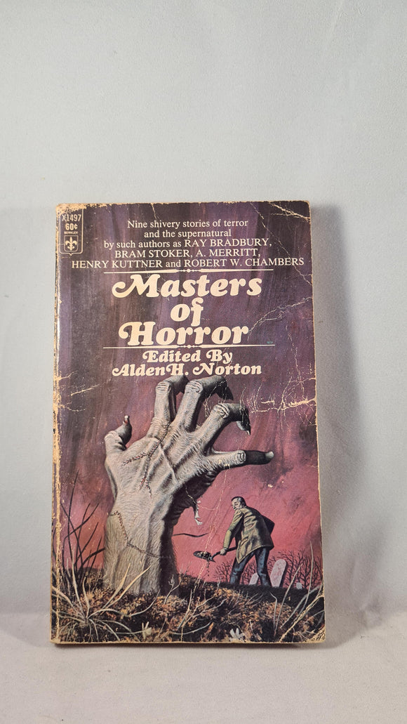 Alden H Norton - Masters of Horror, Berkley Medallion, 1969, Paperbacks