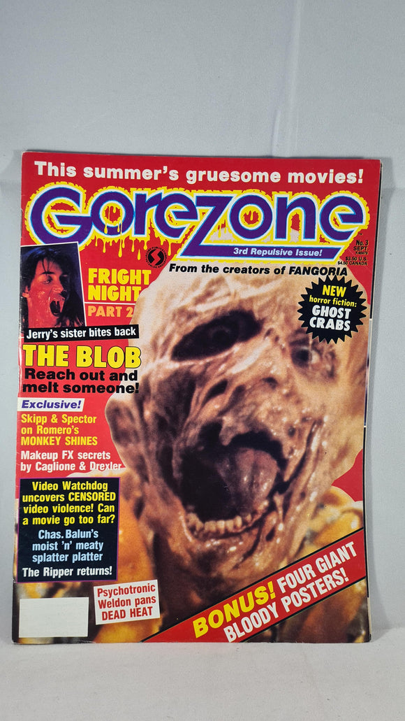 Gorezone Number 3 September 1988