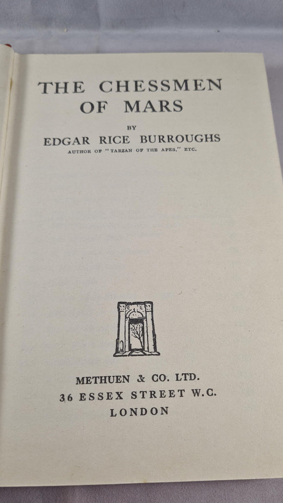 Edgar Rice Burroughs - The Chessmen Of Mars, Methuen & Co, 1951
