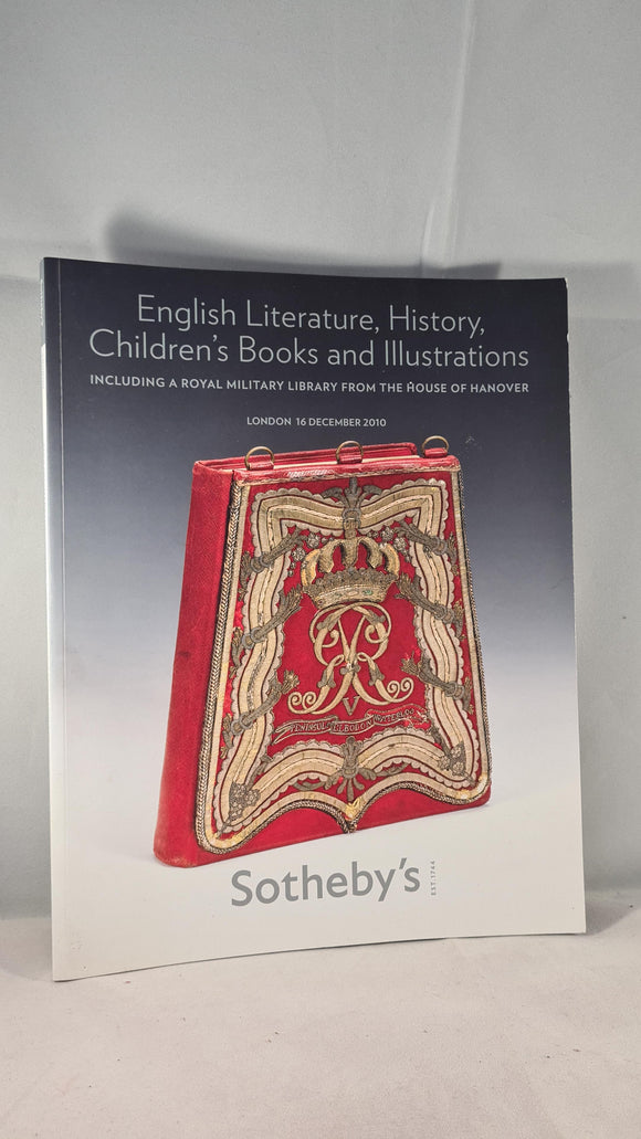 Sotheby's 16 December 2010 English Literature, History, Children's Books & Illustrations