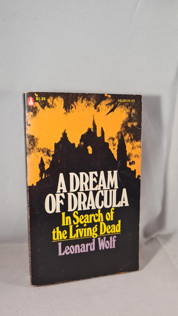 Leonard Wolf - A Dream of Dracula, Popular Library, 1972, Paperbacks