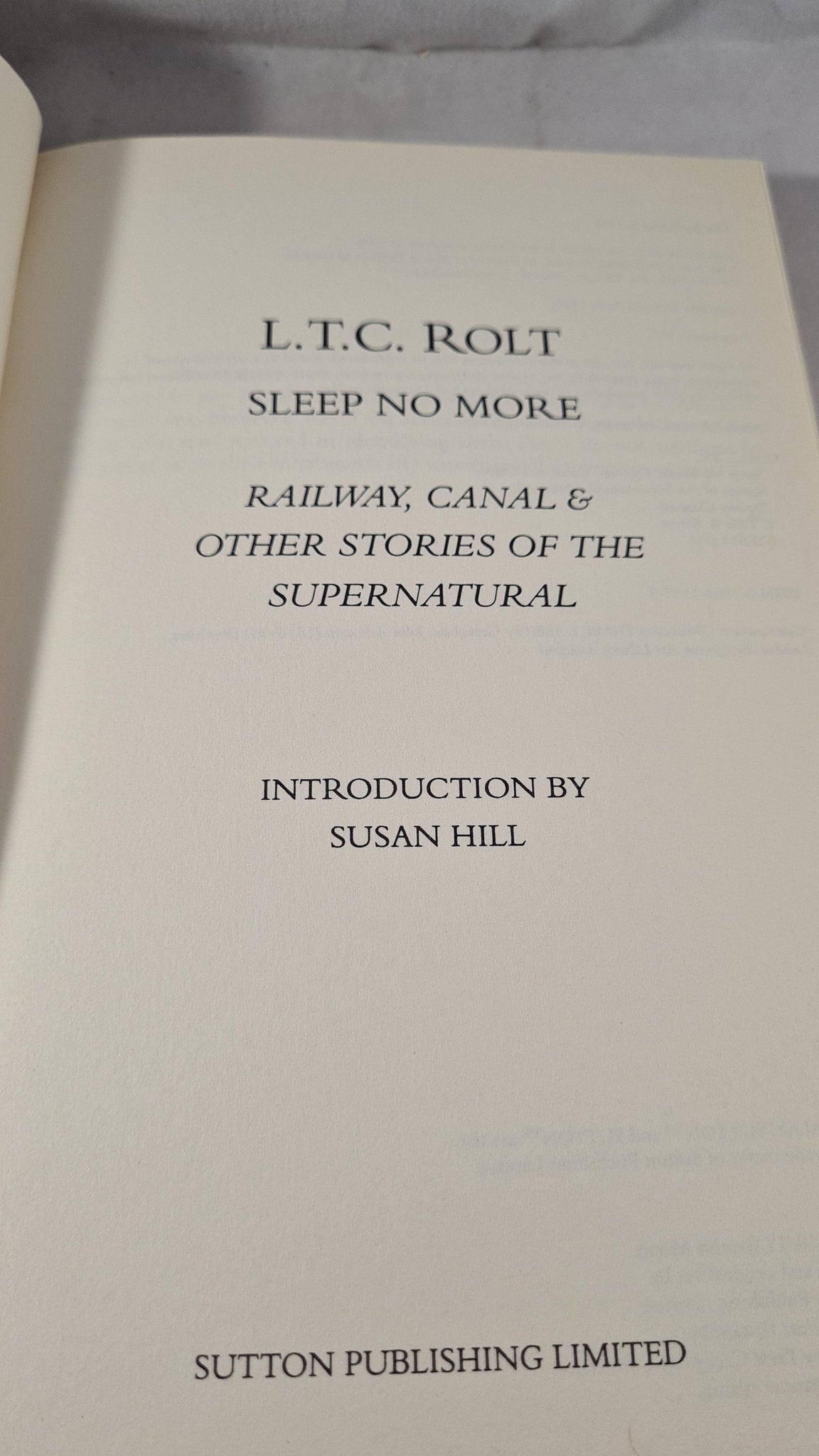 L T C Rolt - Sleep No More, Pocket Classics, 1997, Paperbacks – Richard ...