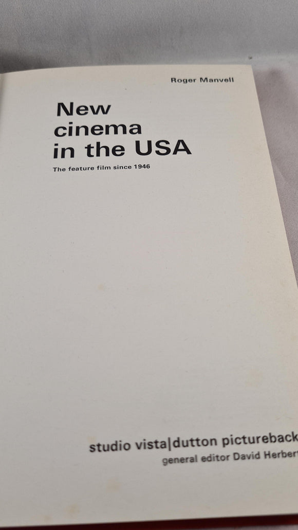 Roger Manvell - New cinema in the USA, Studio Vista, 1968, First Edition