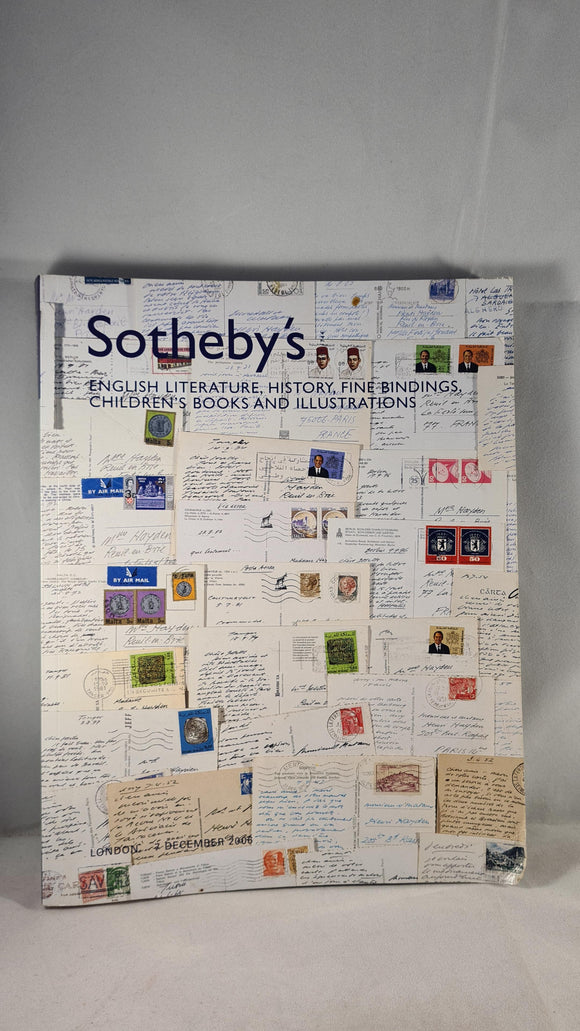 Sotheby's 7 December 2006, English Literature, History, Fine Bindings, Children's Books