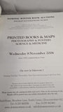Dominic Winter Wednesday 8 November 2006, Printed Books & Maps