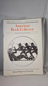 American Book Collector Volume 6 Number 5 September/October 1985