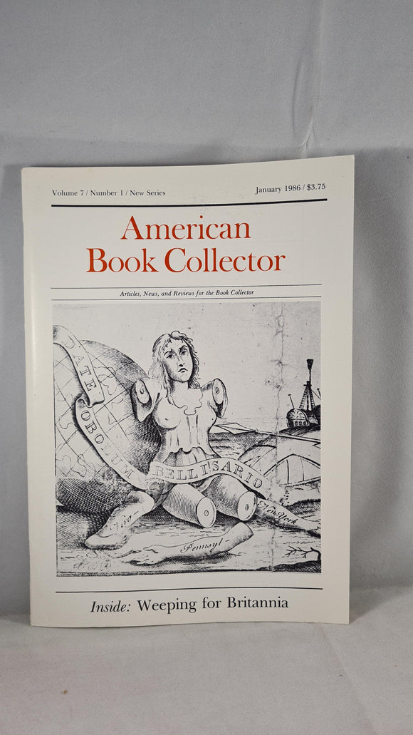 American Book Collector Volume 7 Number 1 January 1986
