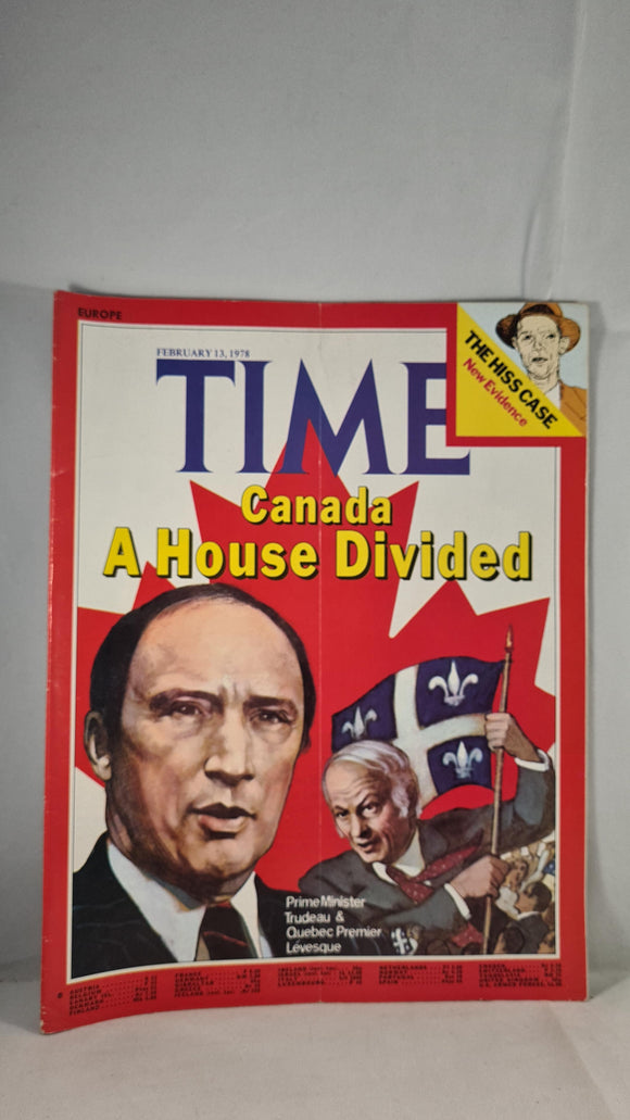 Time Magazine Volume 111 Number 7 February 13 1978