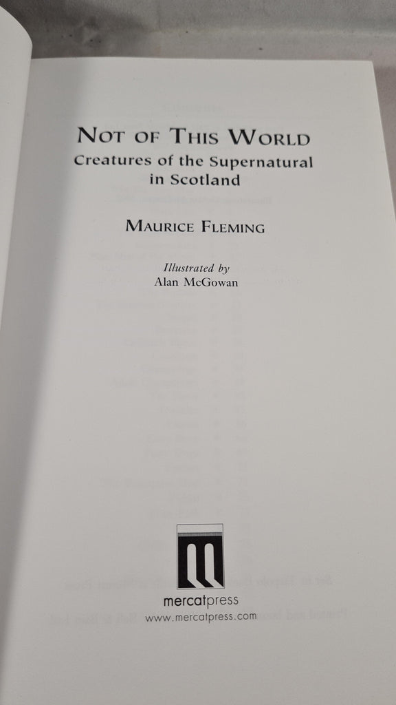 Maurice Fleming - Not of This World, Mercat Press, 2002, Paperbacks ...