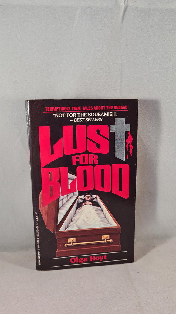 Olga Hoyt - Lust For Blood, Stein and Day, 1986, Paperbacks