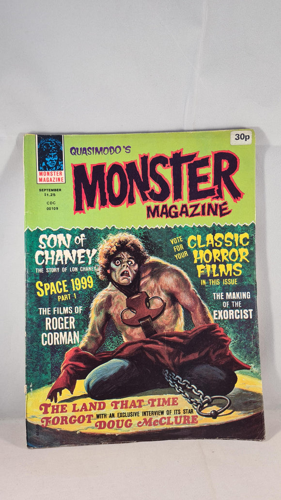 Quasimodo's Monster Magazine Volume 1 Number 4 September 1975