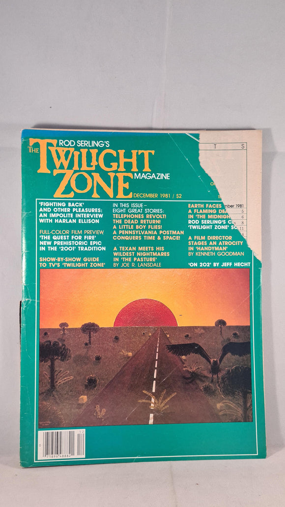 Rod Serling's - The Twilight Zone Magazine, December 1981, M R James