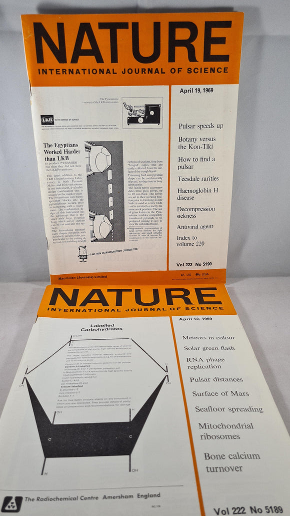 Nature International Journal of Science April 12 & 19 1969
