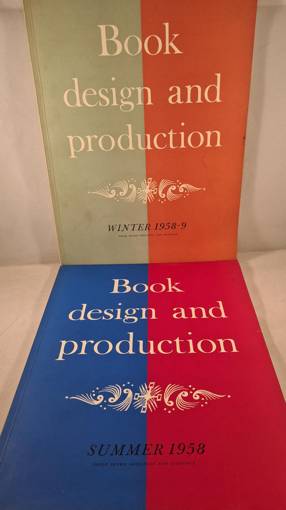 Book Design & Production Summer 1958 Volume 1 Number 2 & Winter 1958/9 Number 4