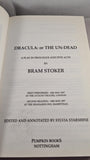 Sylvia Starshine - Dracula: Or The Un-Dead, A play, Pumpkin Books, 1997, First Edition