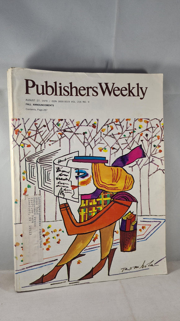 Publishers Weekly Volume 216 Number 9 August 27 1979