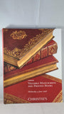 Christie's Valuable Manuscripts & Printed Books Wednesday 4 June 2008