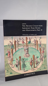 Christie's 27 October 2010, The Arcana Collection: Important Rare Books & Manuscripts