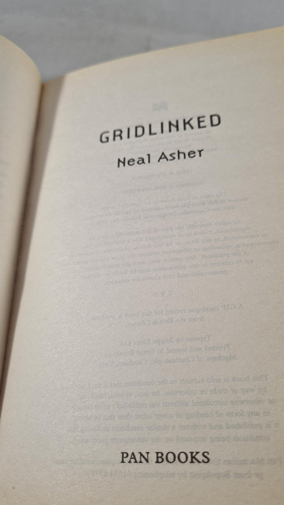 Neal Asher - Gridlinked, Pan Books, 2002, Paperbacks – Richard Dalby's ...