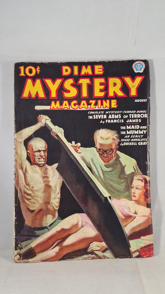 Dime Mystery Magazine Volume 15 Number 1 August 1937