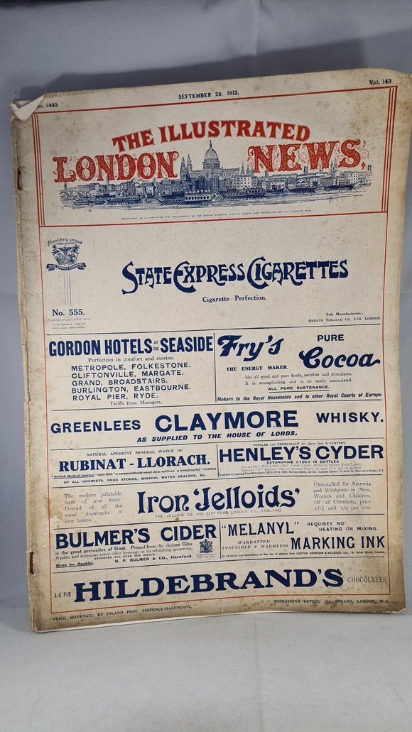 The Illustrated London News Number 3883 September 20 1913