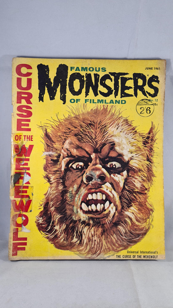 Famous Monsters Of Filmland Number 12 June 1961