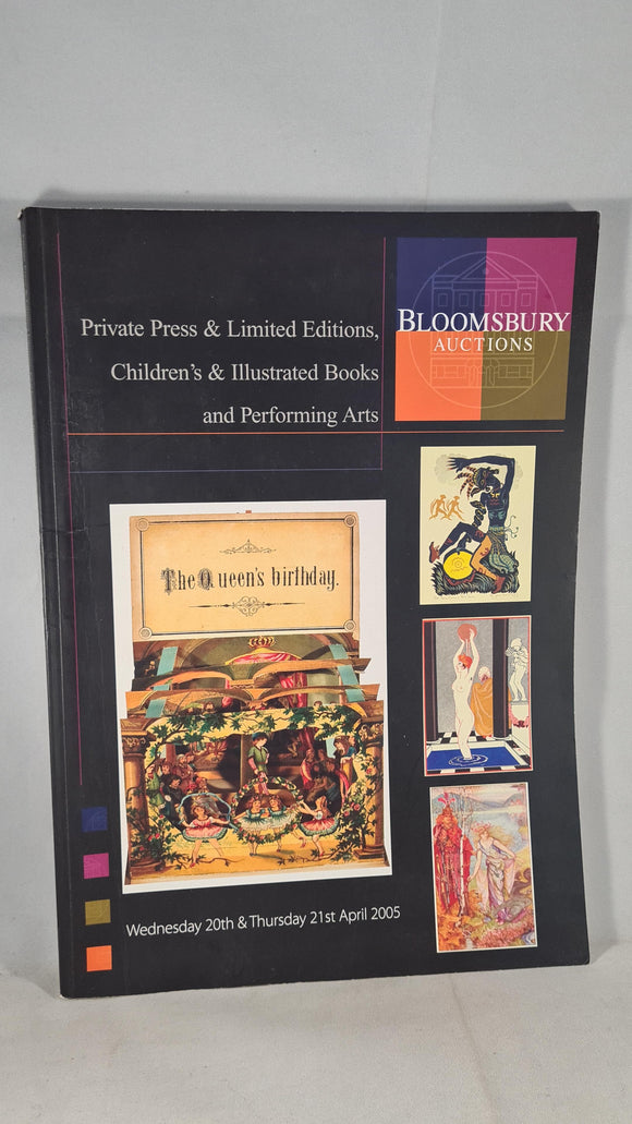 Bloomsbury Private Press & Limited Editions, Children's & Illustrated Books 20 April 2005