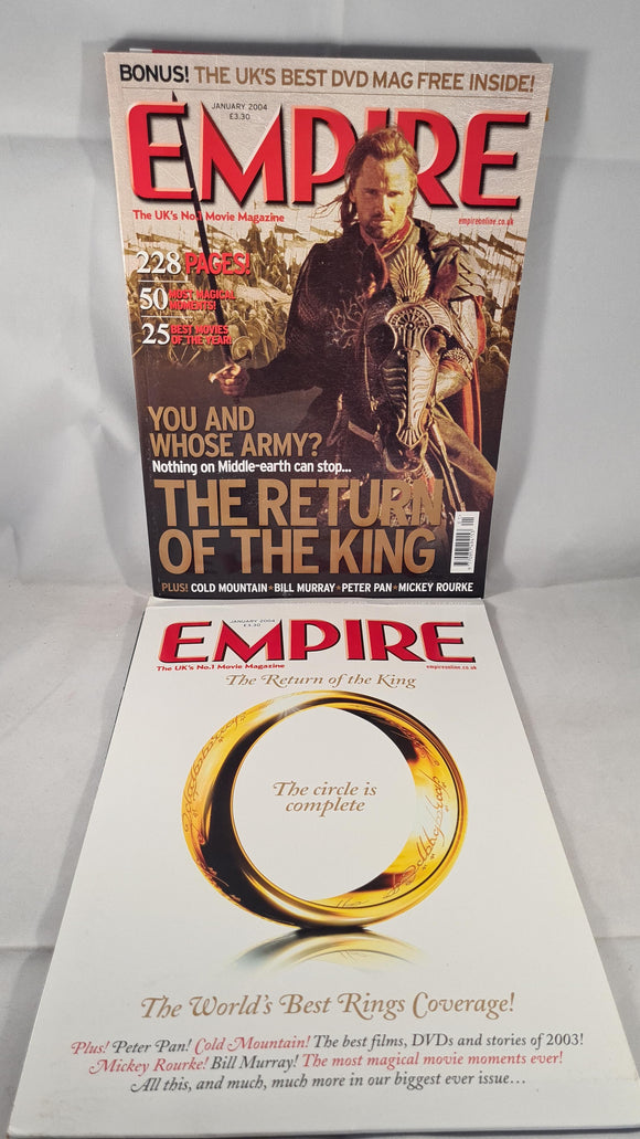 Empire Magazine January 2004 & Lord Of The Rings Collectors' Mag 2004