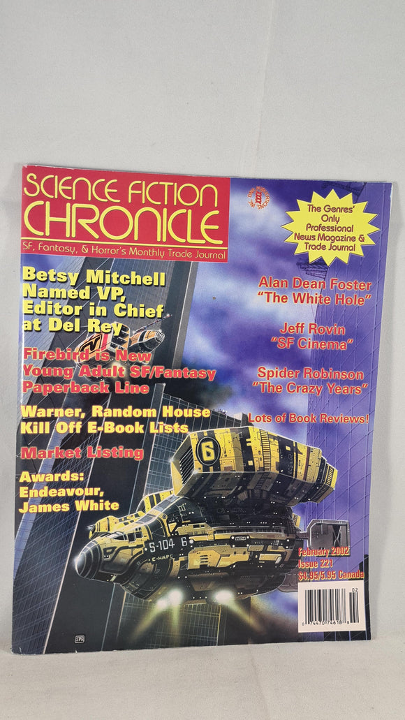 Science Fiction Chronicle February  2002 Issue 221