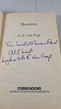 A E Van Vogt - Monsters, Corgi, 1977, Signed, Paperbacks