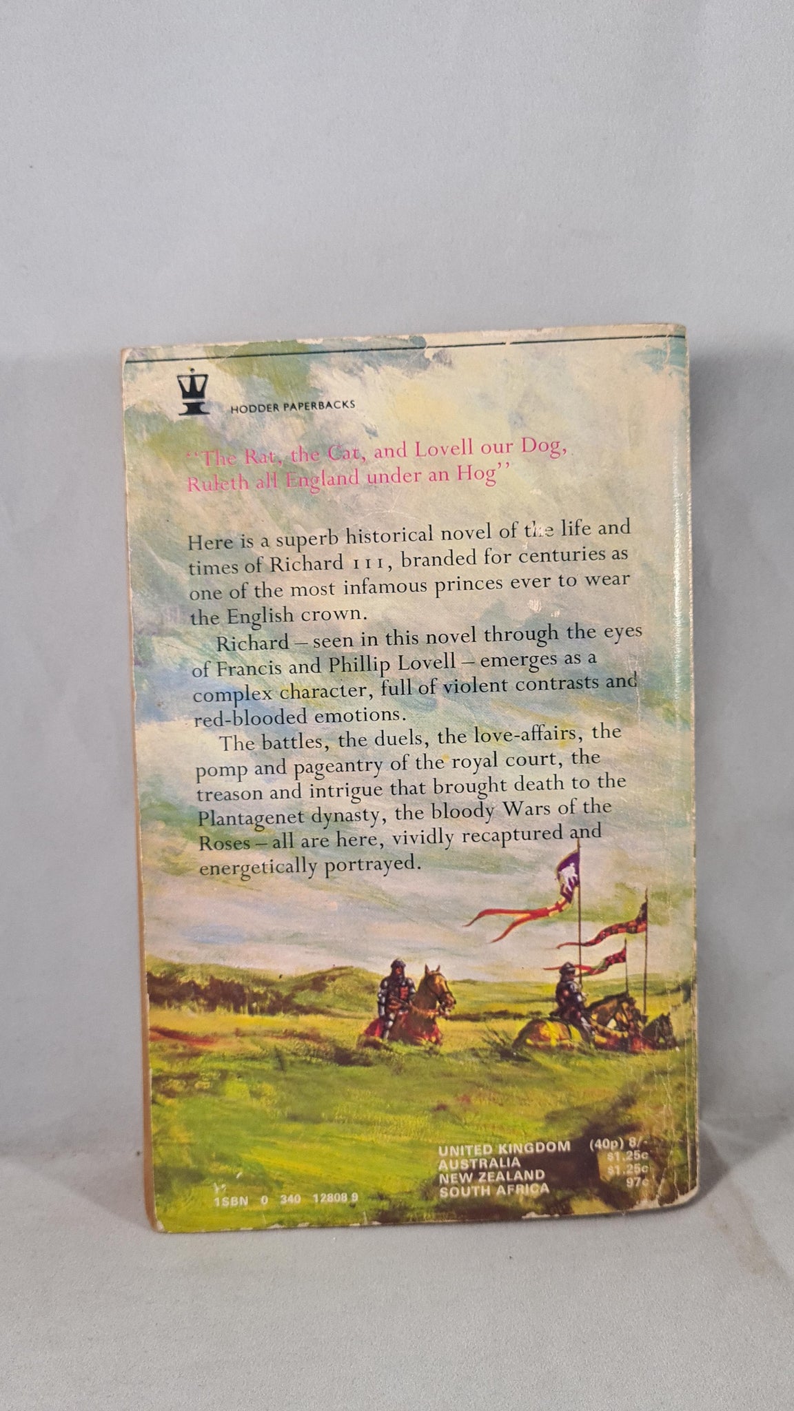 Marion Palmer The White Boar, Hodder Paperbacks, 1970 Richard Dalby