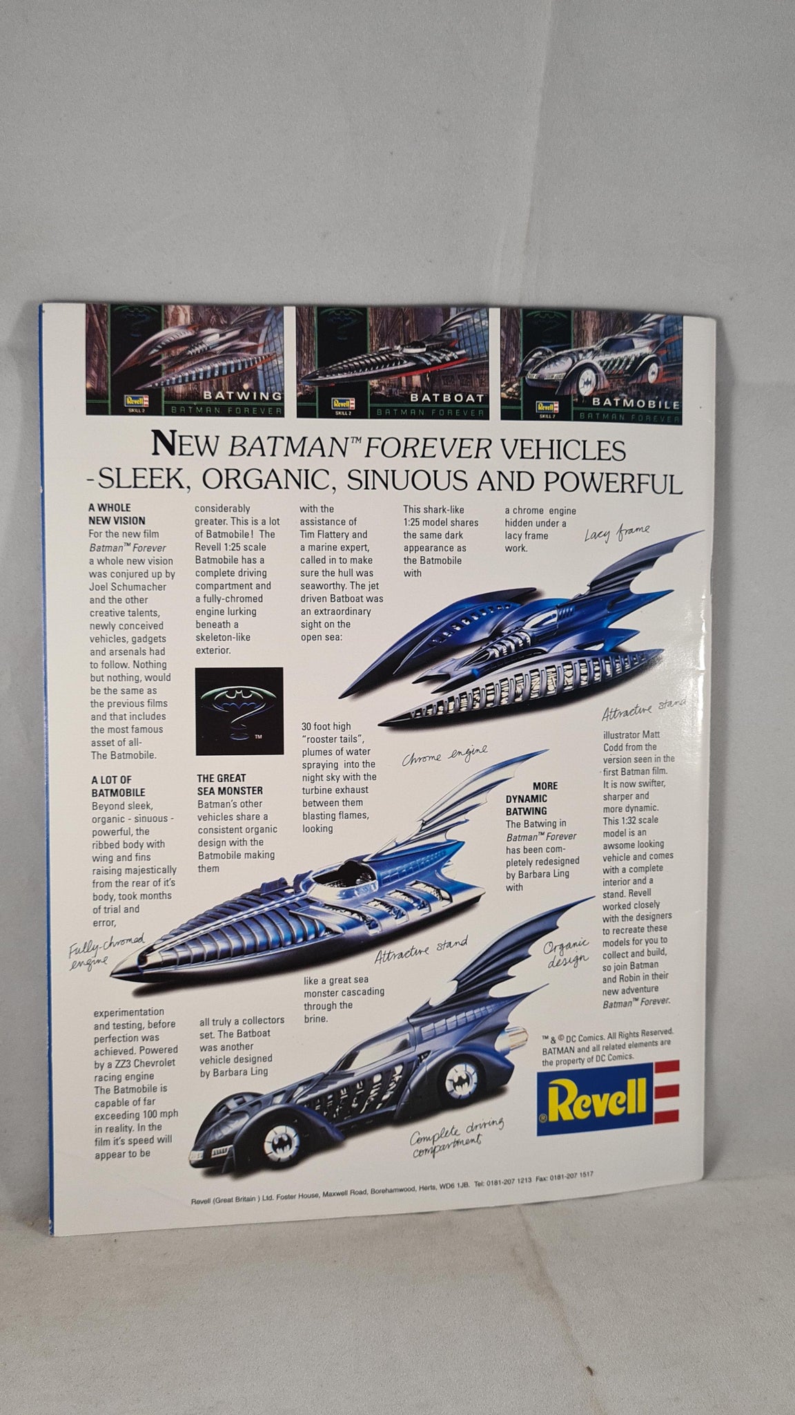 KIT MODÈLE REVELL Batman Forever Batwing #6721 échelle 1/32 neuf dans KIT MODÈLE REVELL Batman Forever Batwing #6721 échelle 1/32 neuf dans