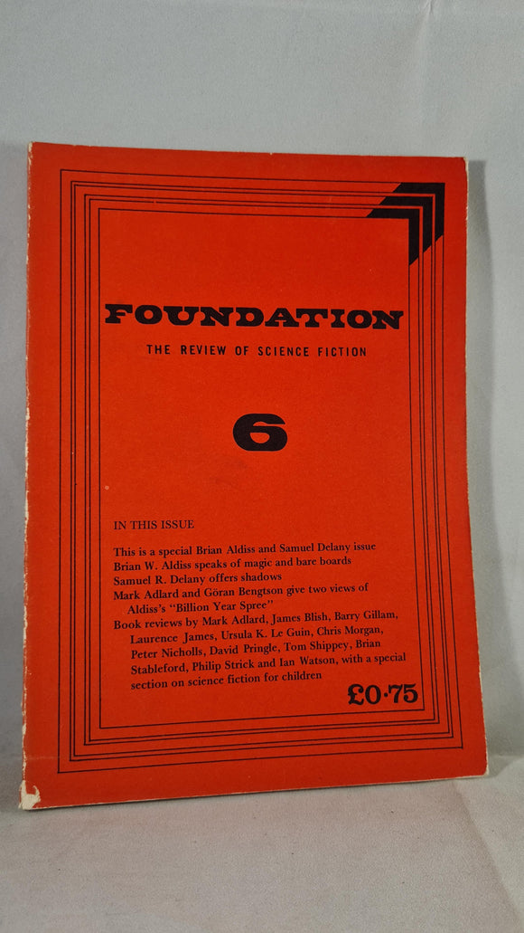 Foundation the review of Science Fiction, Number 6 May 1974