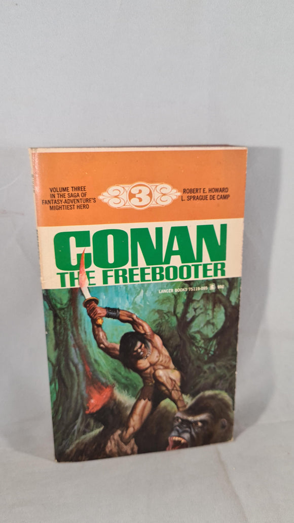 Robert E Howard & L Sprague de Camp -Conan The Freebooter, Lancer, 1968, Paperbacks