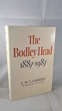 J W Lambert & Michael Ratcliffe - The Bodley Head 1887-1987, 1987, First Edition