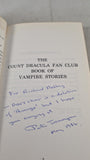 Peter Tremayne - The Count Dracula Fan Club Book of Vampire Stories, 1979, Signed